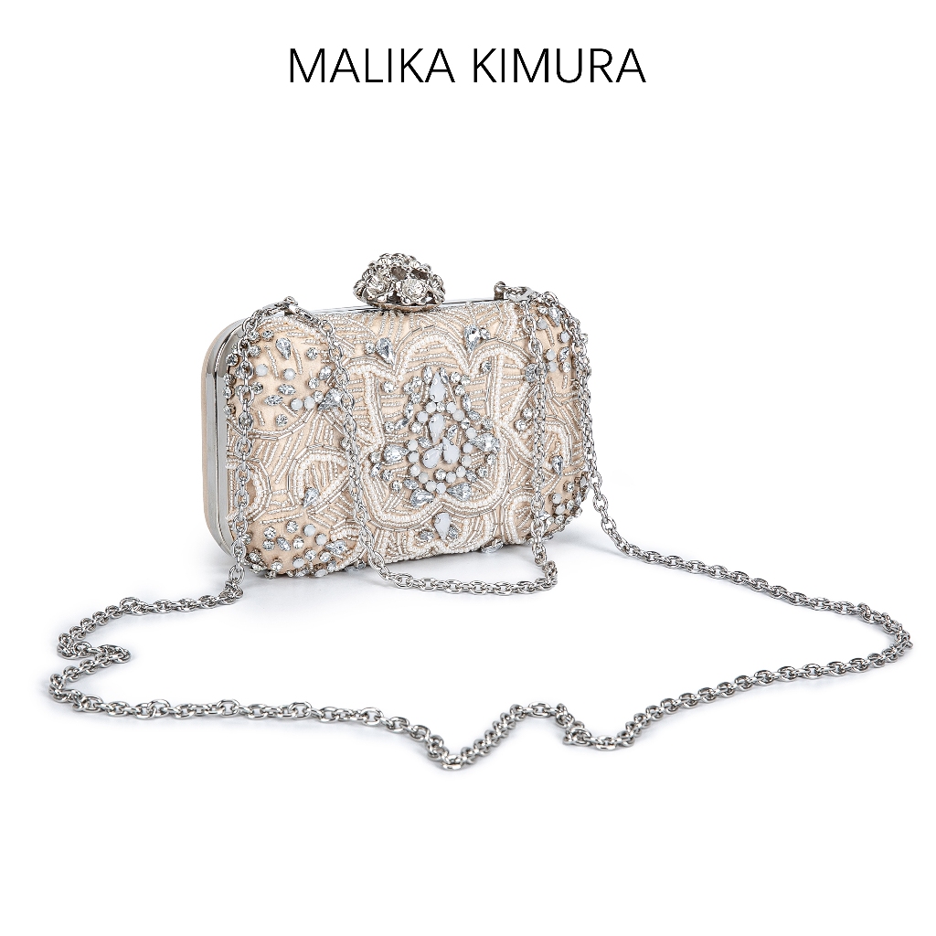 MALIKA KIMURA - Clutch pesta fashion / Tas cantik kondangan / Tas rantai bag / Clutch original brand