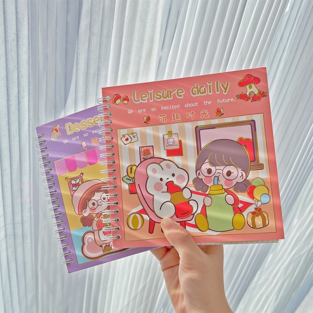 

Notebook Spiral Kartun Buku Catatan Ring Karakter Lucu Buku Tulis Harian Utk Jurnal Diary Scrapbook Anak