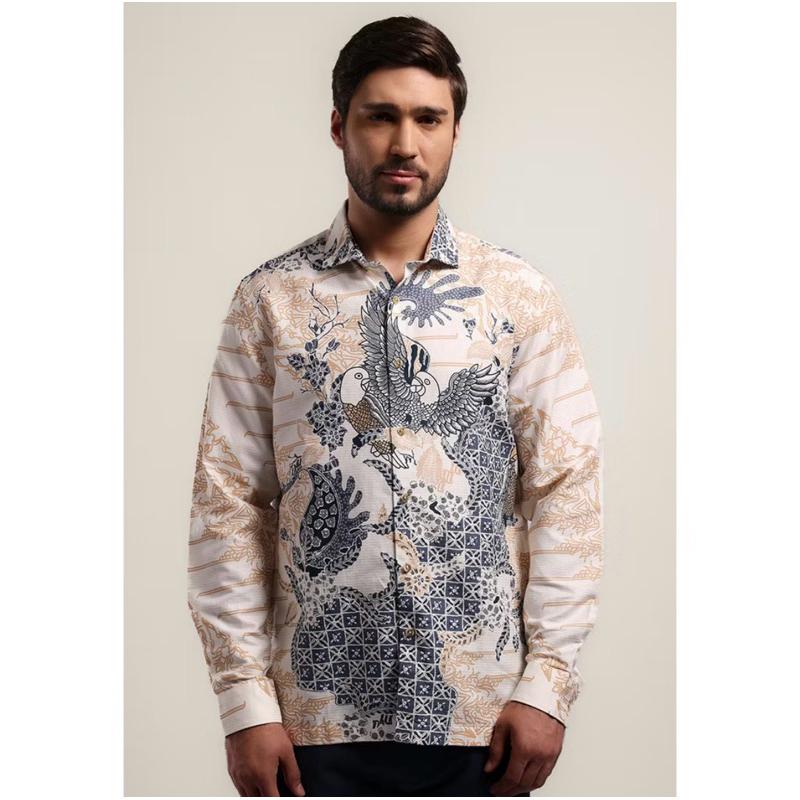 MOC Batik Modern Fit Yogiswara White (Size M)