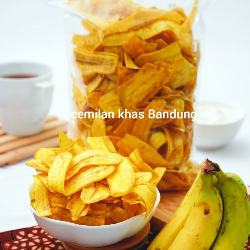

keripik pisang 500gram cemilan asin manis gurih oleh oleh Bandung