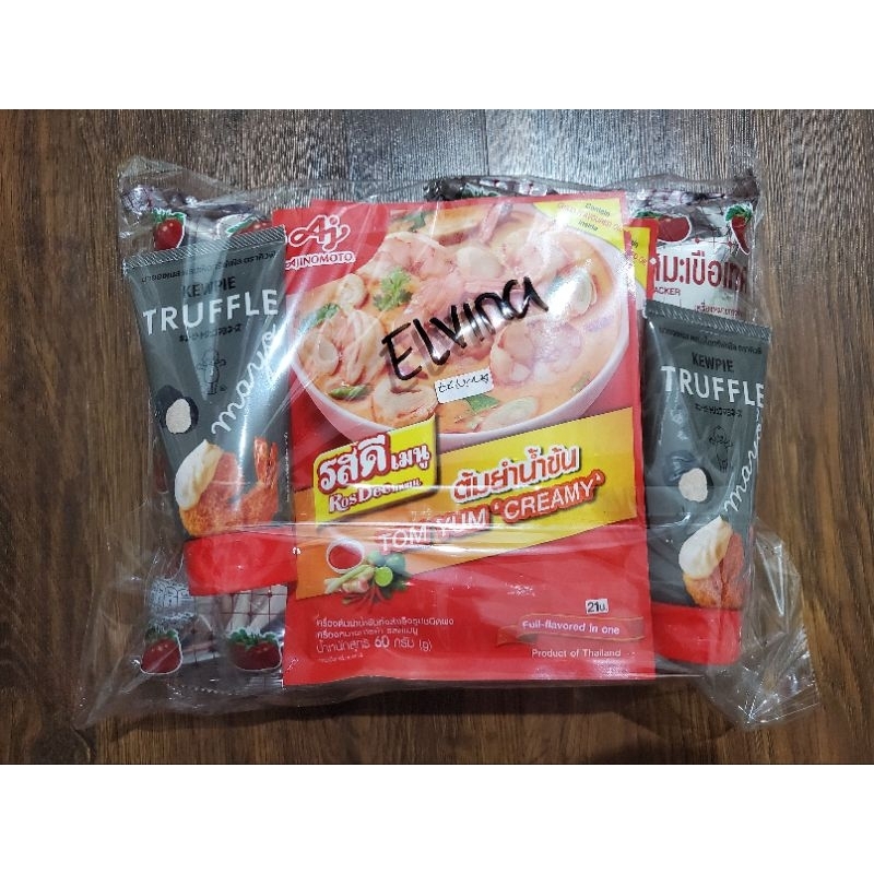 

tomyum creamy, snack tomat, kewpie truffle