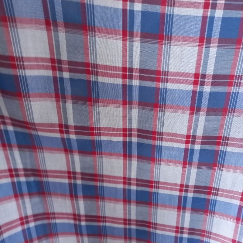 1/2 meter Kain Voal | Katun Voal | Bahan Voal | Kain Meteran | Katun Voal Motif Kotak | Bahan Import