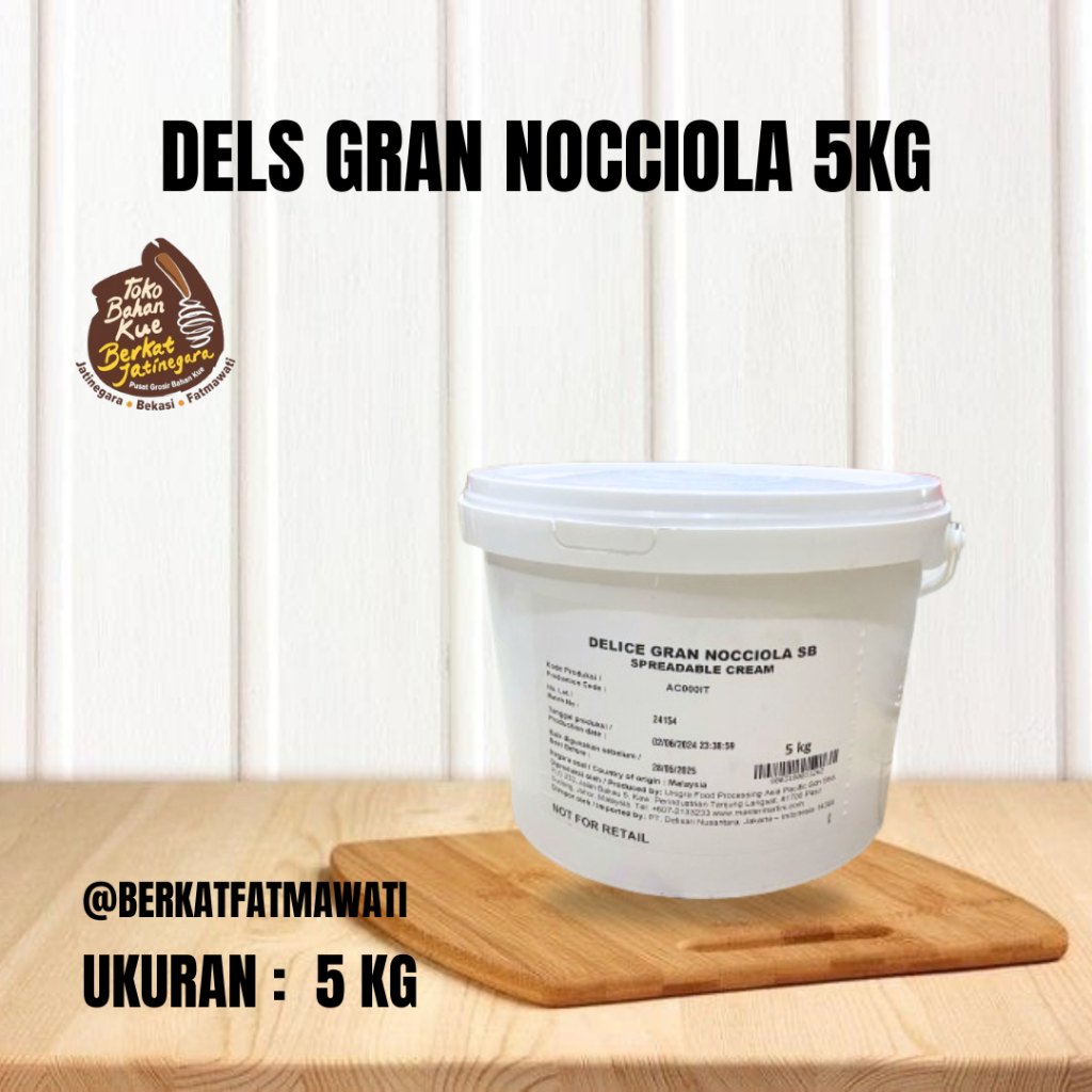 

DELS GRAN NOCCIOLA / COKLAT HAZELNUT DELS GRAN NOCCIOLA / SELAI COKLAT 5 KG