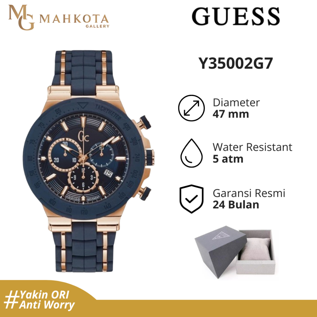 Jam Tangan Pria Guess Y35002G7 Analog Original Bergaransi