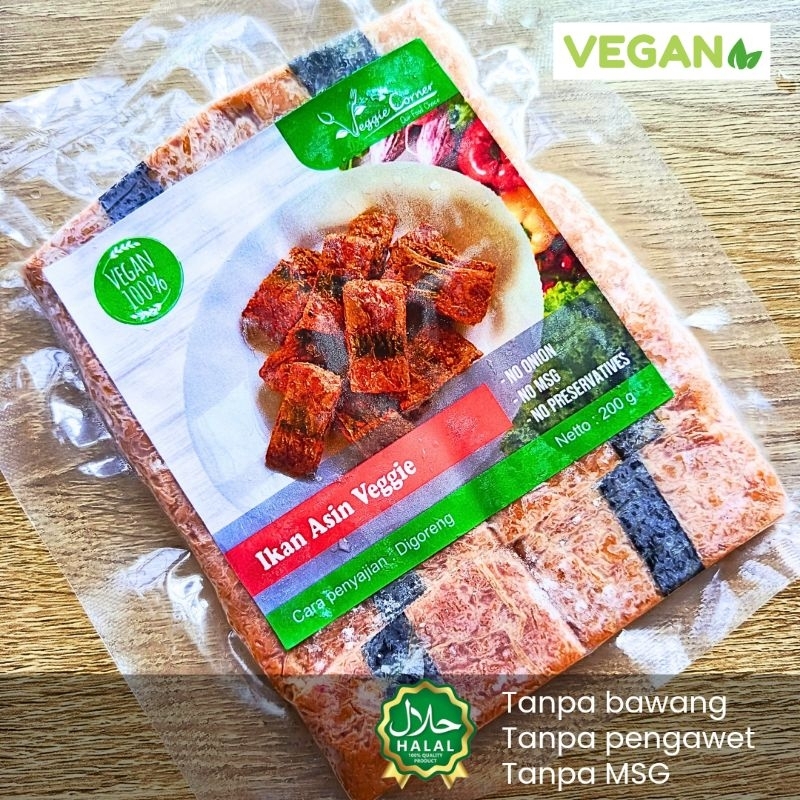 

VEGGIE CORNER Ikan Asin Veggie Vegan Vegetarian Frozen Food | Happy Vege