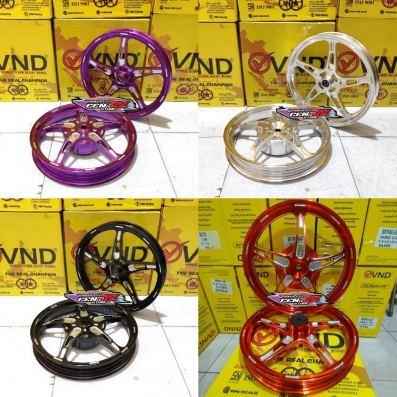 VELG VND ORIGINAL BINTANG LAUT MIO M3 RING 14  UKURAN 1.60/1.85 VELAK VND BINTANG LAUT YAMAHA MIO M3