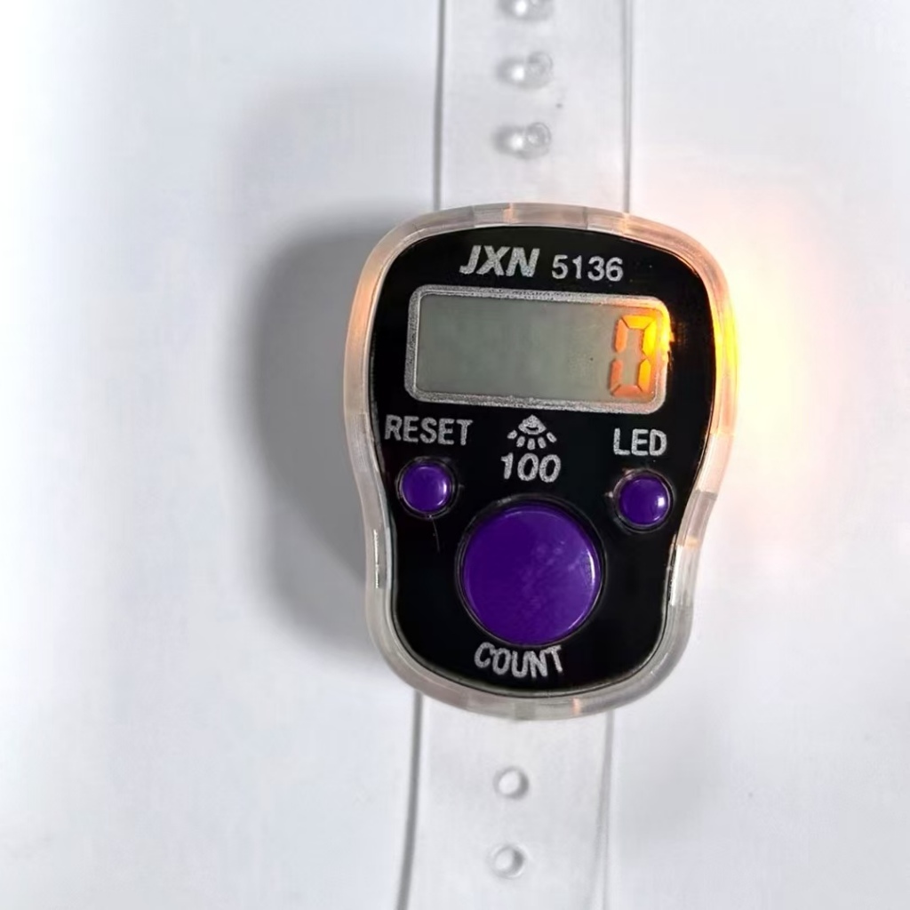 TASBIH DIGITAL LED MINI ALARM LAMPU KELAP KELIP 100 modul :JXN1031