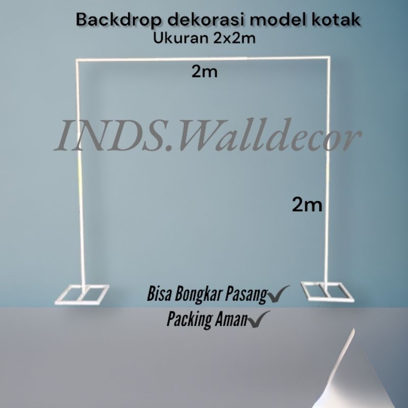 Ring Besi Model Kotak Backdrop Dekorasi Lamaran Wedding Bahan Pipa Besi Murah