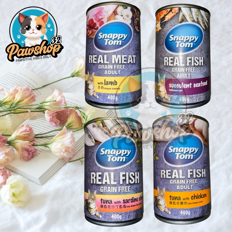 SNAPPY TOM WET FOOD KALENG 400GR