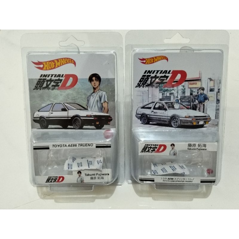 Blister Hotwheels Custom Initial D Toyota AE86 Trueno (tanpa diecast)