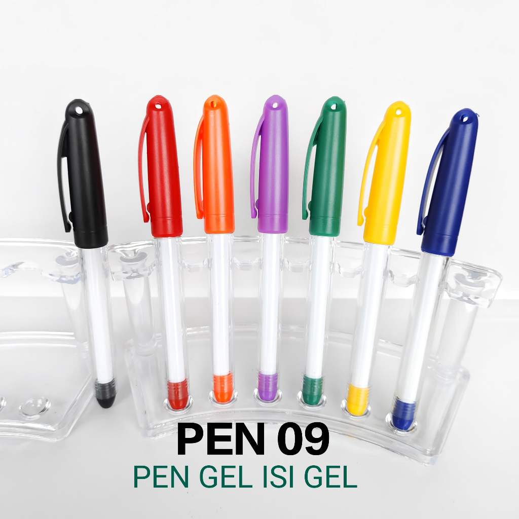 

Pen 09 / Pupen Gel / Gel Pen / Pulpen Aktiv / Pulpen Plastik Polos Promosi / Ballpoint Souvenir / Pen Custom Logo