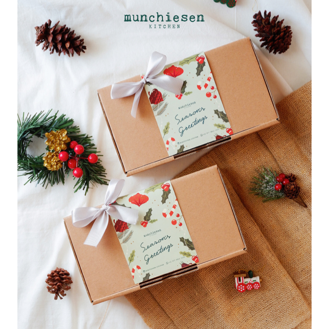 

Christmas Hampers Natal - MERRY (M Macaroni Schotel / Pastel Tutup / Pepperoni Pasta Casserole) - Munchiesen Kitchen
