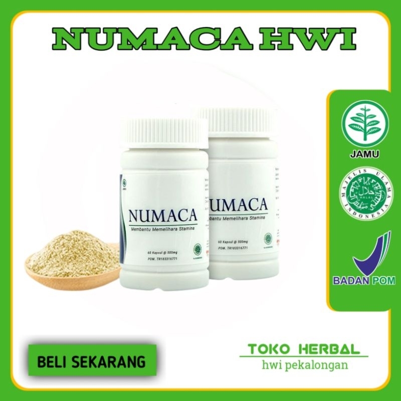 NUMACA HWI OBAT KUAT HERBAL 100% ORIGINAL ASLI, ISI 60 KAPSUL 1 BOTOL