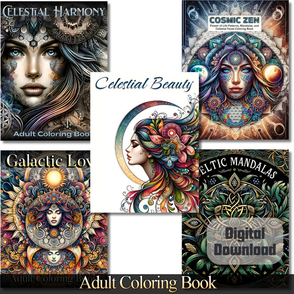 

Bundle 169 Pages Buku Mewarnai Dewasa - Printable Adult Coloring Book - Digital Downloads - Mandala