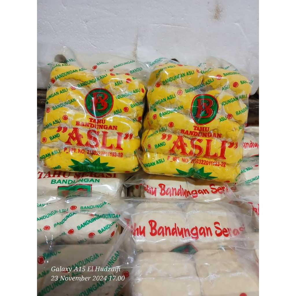 

TAHU BANDUNGAN TAHU SERASI KUNING FRESH READY SETIAP HARI MINGGU SAJA