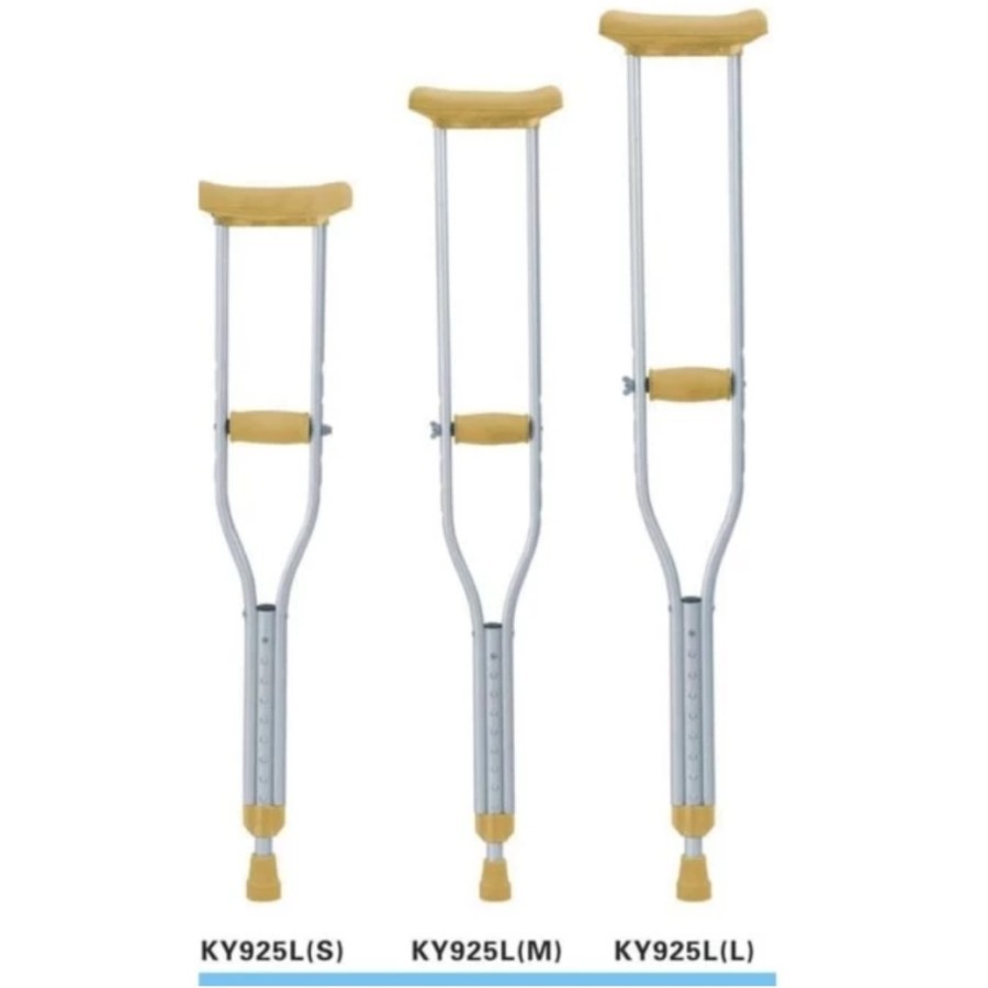 Tongkat Ketiak / Tongkat Jalan/Tongkat Bantu Jalan (Sepasang)