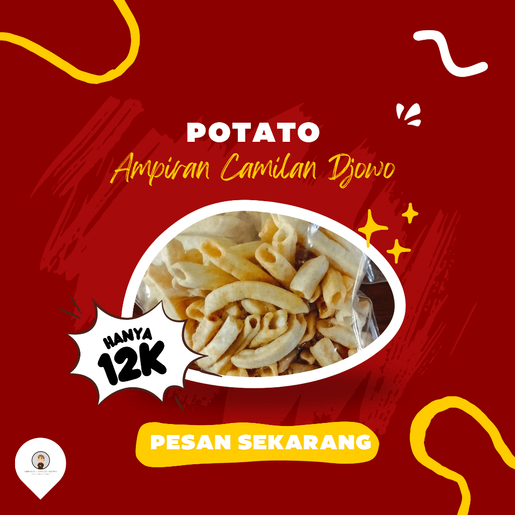 

Stick Potato Kentang (175gr) / Stick Kentang / Snack Murah - Ampiran Camilan Djowo