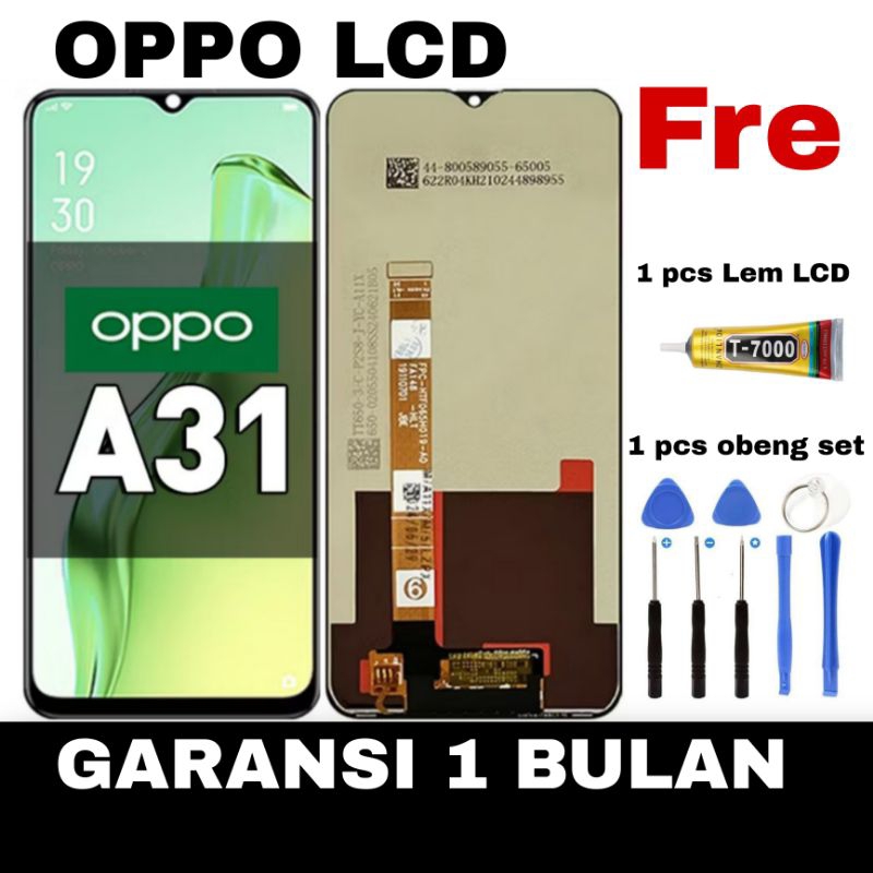 ( ORI 100% ) LCD OPPO A31 ORIGINAL TOUCHSCREEN LCD KOMPATIBEL FOR glass Digitizer ORI Asli