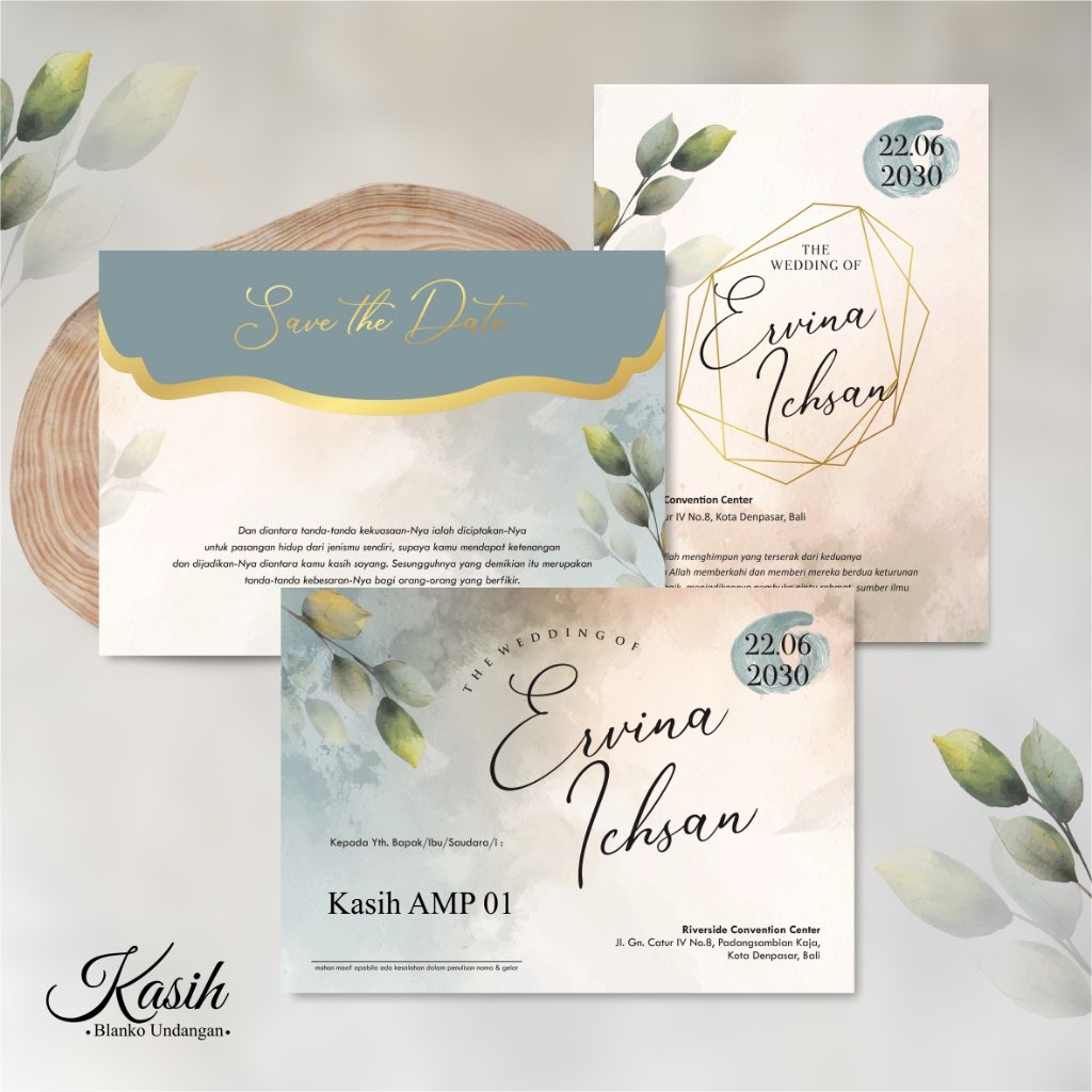 UNDANGAN AMPLOP AESTHETIC - UNDANGAN NIKAH AMPLOP MURAH  - UNDANGAN PERNIKAHAN KASIH AMPLOP