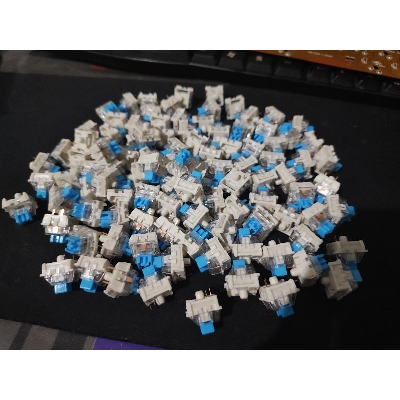 Blue switch dan keycaps copotan