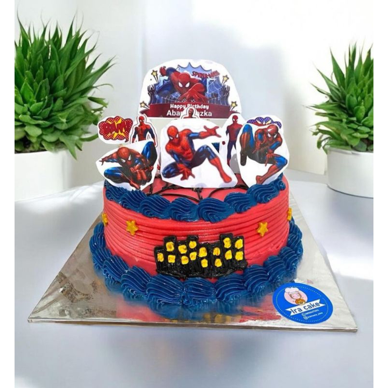

Kue ulang tahun spiderman uk 16cm & 20cm