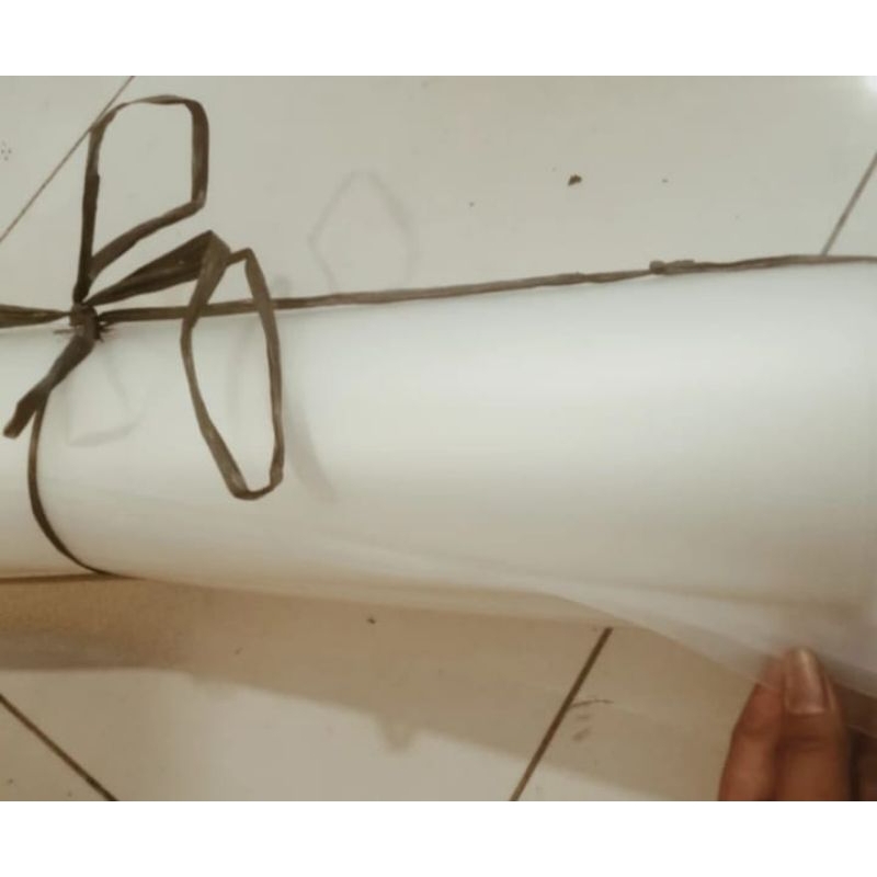 

pp pasir / mika pasir putih doff 0.50mm x 70cm x 100cm