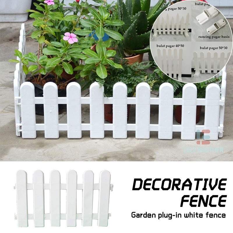 Pagar taman plastik/Pagar taman/pagar/taman/DIY Dekorasi pagar taman/pagar putih Pagar hiasan