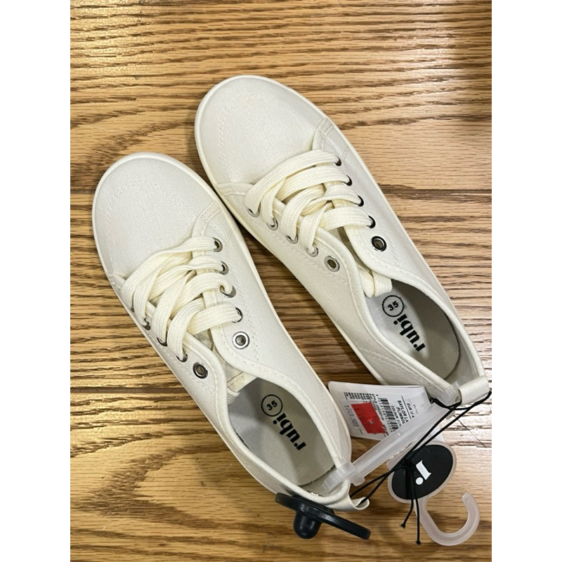saylor lace up plimsol ecru broken white sepatu shoes rubi