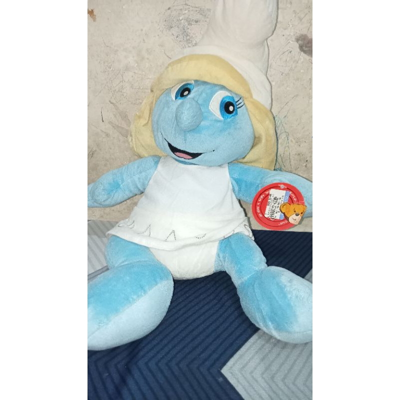 Boneka Smurf Ori - build a bear - smurf mainan