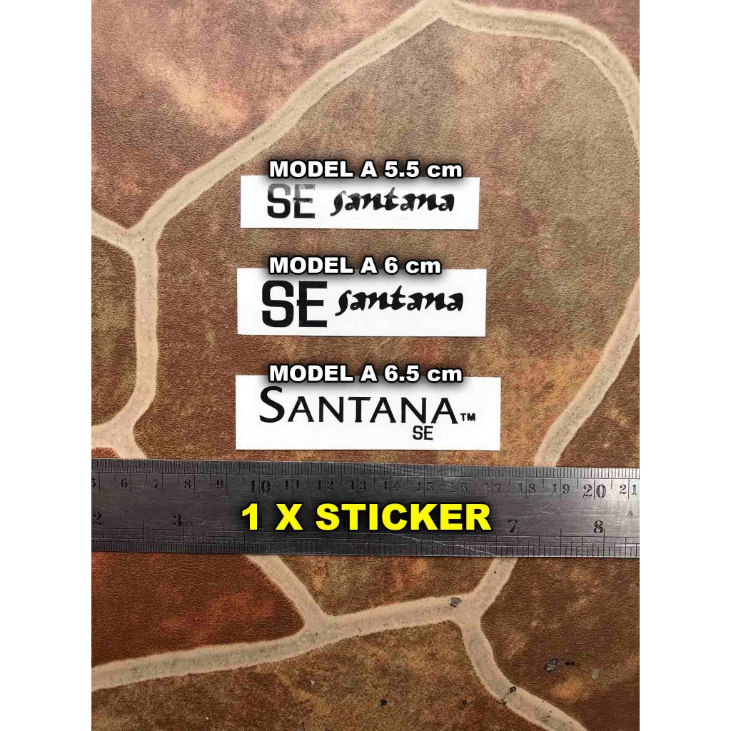 Santana Se Sticker Tempel Headstock Prs Paul Reed Smith Gitar Elektrik Lespaul Sg Lp Decal