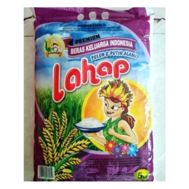 

Beras Lahap wanita 5kg beras murah pulen