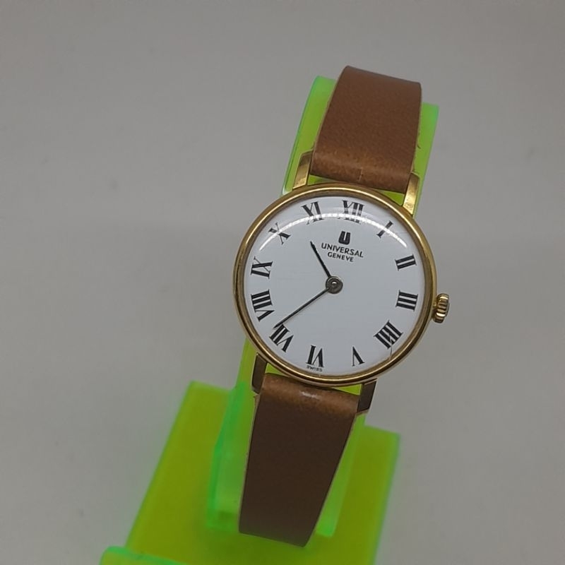 Jam tangan original Universal geneve ladies 16 kt gold