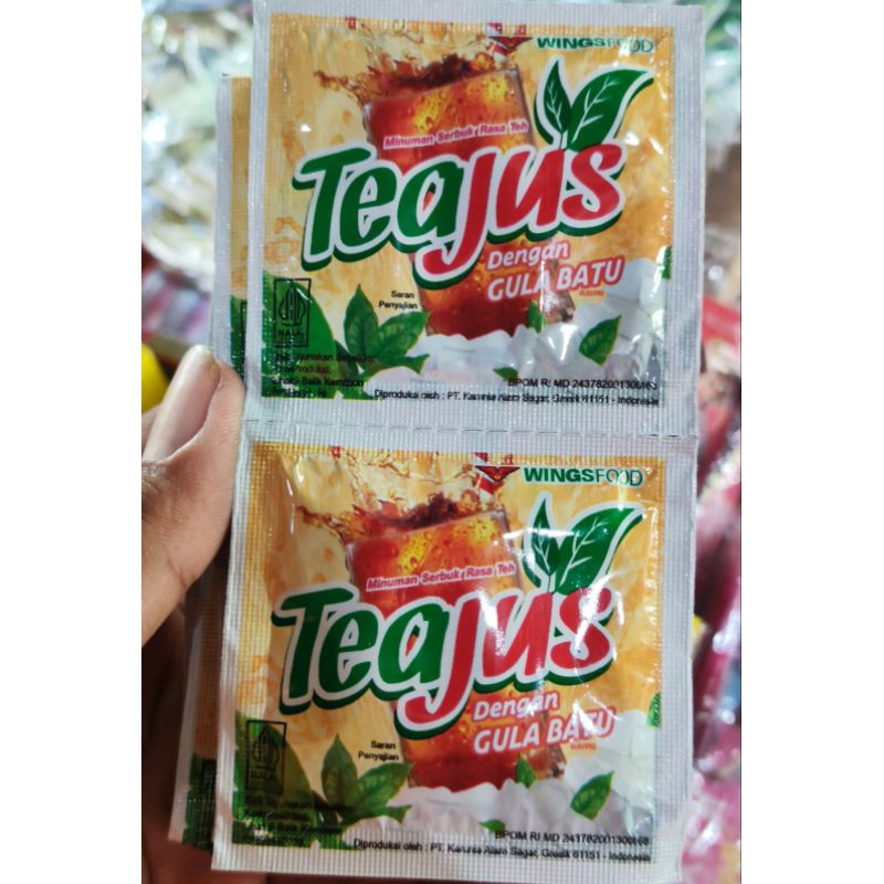 

1 RENCENG TEAJUS GULA BATU ISI 10 SACHET