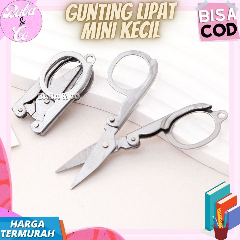 

GUNTING LIPAT MINI KECIL GUNTING SAKI BAHAN STAINLESS GUNTING MINI LIPAT STAINLESS TAJAM SCISSORS GUNTING KECIL MINIMALIS TERMURAH