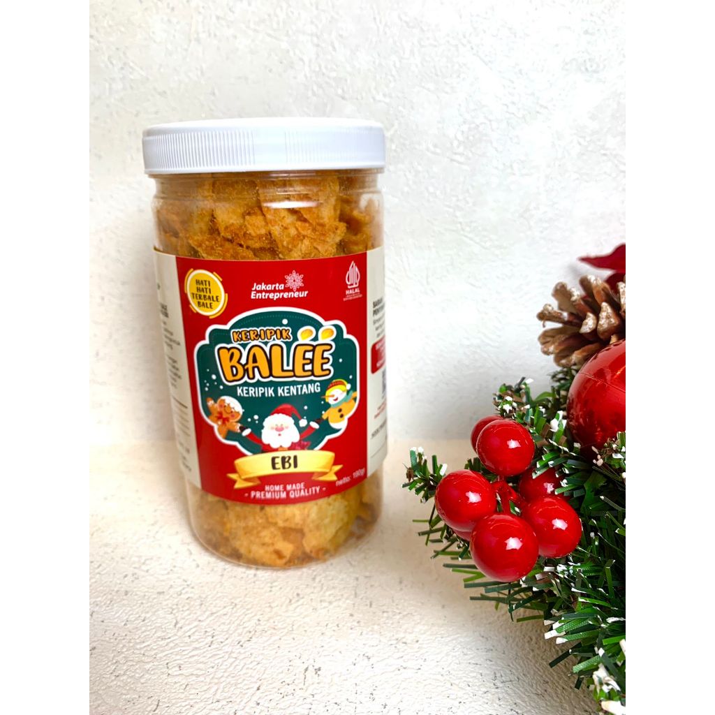 

Keripik Kentang Ebi Keripik Bale 1 pcs Edisi Christmas Homemade Tanpa Pengawet Premium Quality Size L