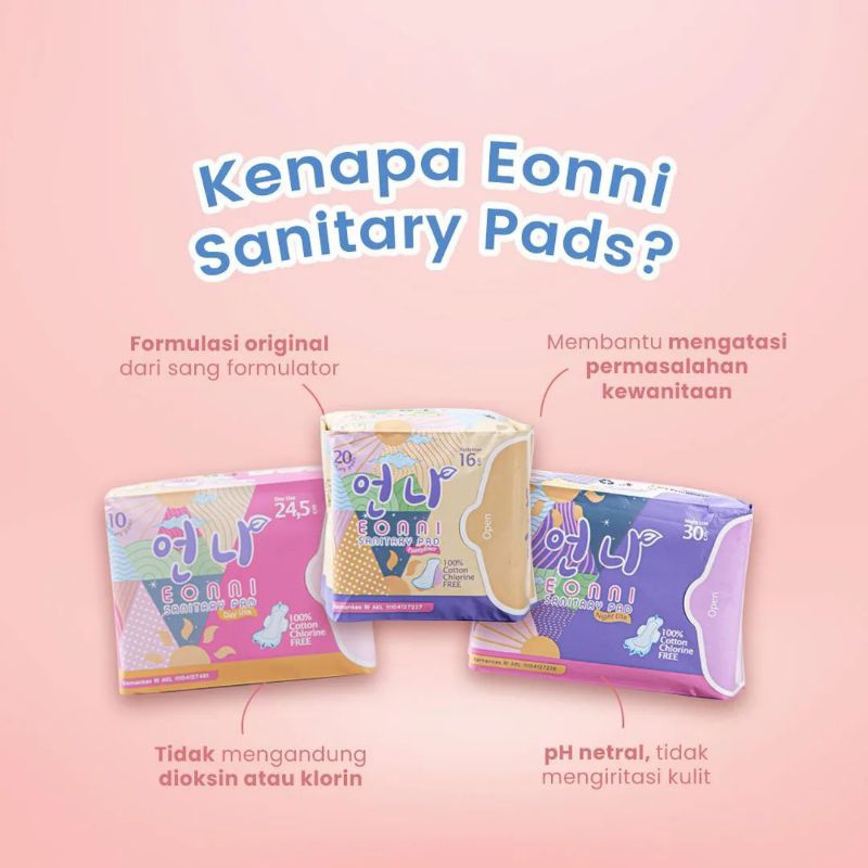 Eonni Pads pembalut pantyliner berbahan kapas herbal