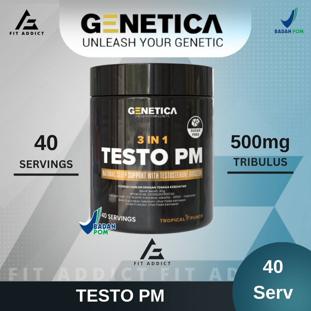 Genetica 3 in 1 Testo PM 40 Serving Testobooster Testo Booster