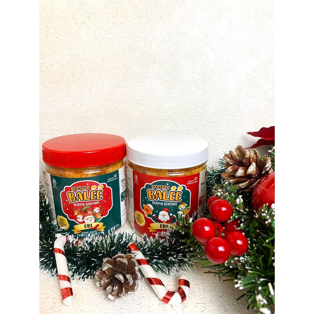 

Keripik Kentang Ebi Keripik Bale 4 pcs Edisi Natal Homemade Tanpa Pengawet Premium Quality Size M
