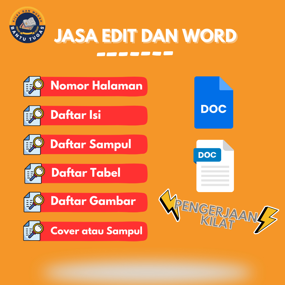 

BUAT TUGAS - DAFTAR ISI | DAFTAR TABEL | DAFTAR GAMBAR | DAFTAR LAMPIRAN | SAMPUL | PAGE NUMBER