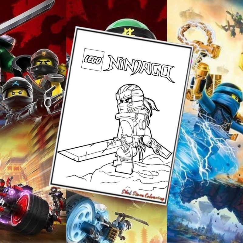 

Kertas Mewarnai Anak Tema Ninjago V2 / Lego / Kertas Gambar (10 Lembar) / Kertas Mewarnai Anak TK / PAUD / SD