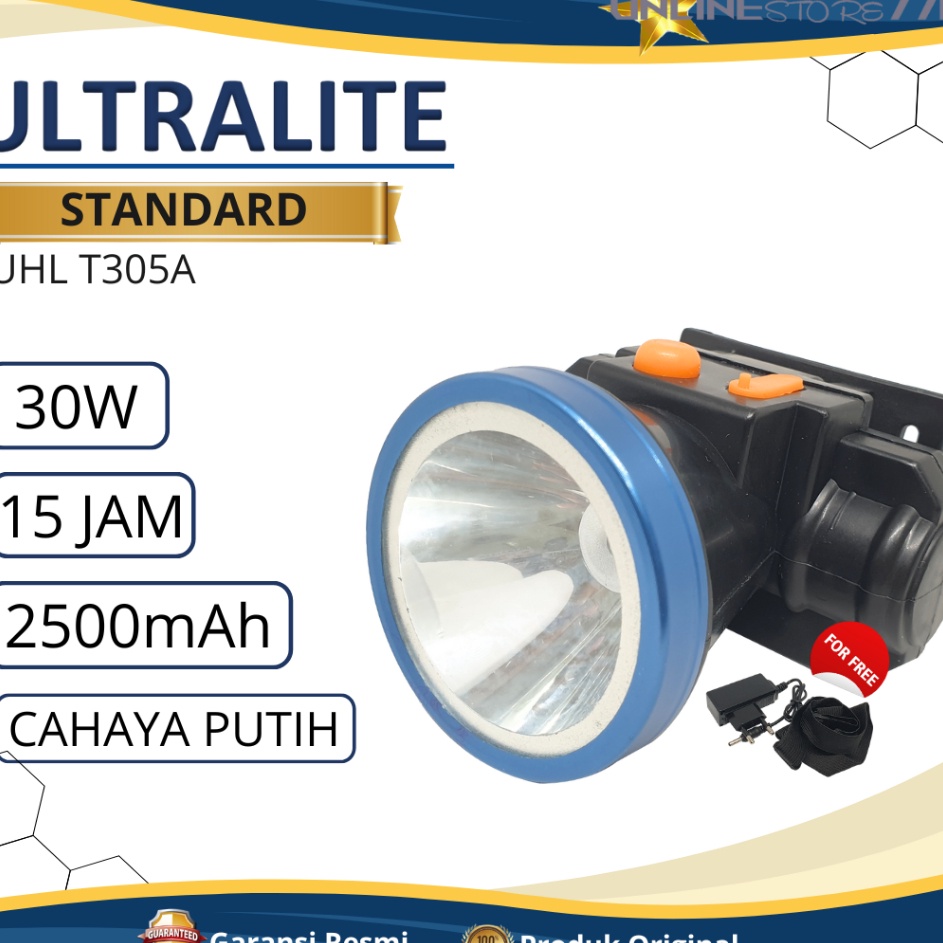Super Meriah  SENTER KEPALA ULTRALITE  SENTER KEPALA PREMIUM BERKUALITAS  SENTER KEPALA CAS ULANG  S
