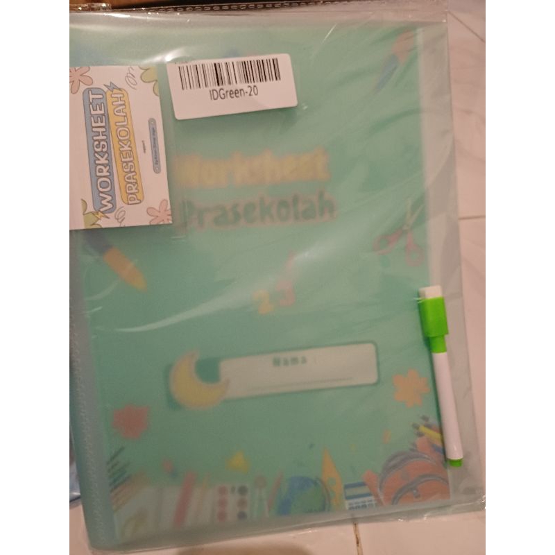 

map file isi worksheet anak bonus spidol wipeclean