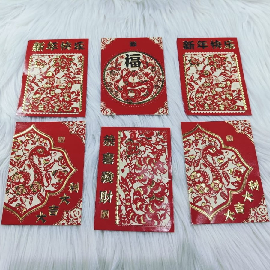 

Angpao Imlek Shio Ular 4126 Terbaru Karakter Lucu Isi 6 Tidak Mix Motif Import Ukuran Standar