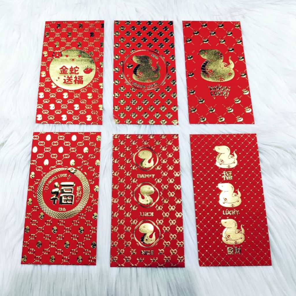 

Angpao Imlek Shio Ular 4132 Ukuran Besar Dove Emboss Emas Import