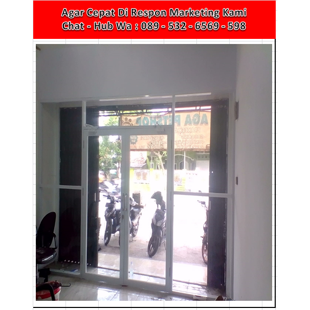 Jasa Pasang Partisi Gypsum + Kusen Jendele Pintu Alumnium + Kaca Polos