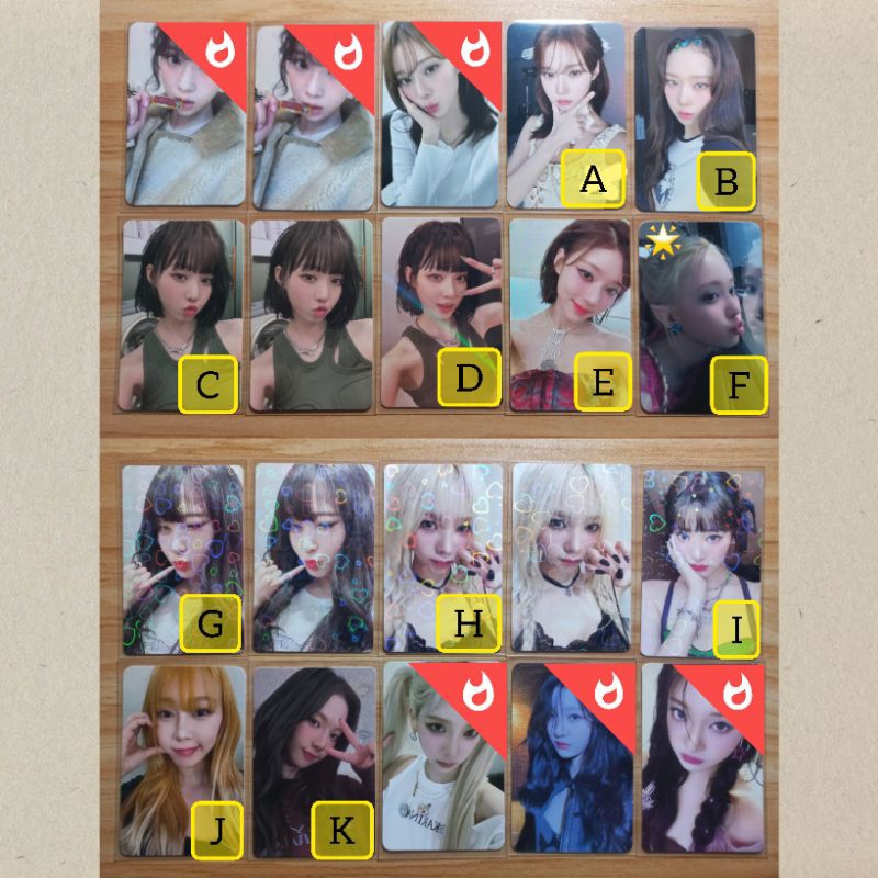 [OFFICIAL PC] Photocard Aespa Karina Giselle Winter Ningning POTD Starriver B Kms Pob My World Spicy