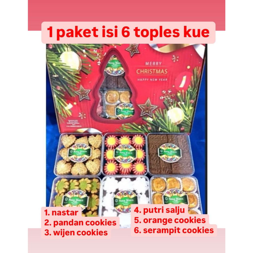 

kue natal hampers natal hampers kue natal parcel kue natal paket kue natal isi 6 kue