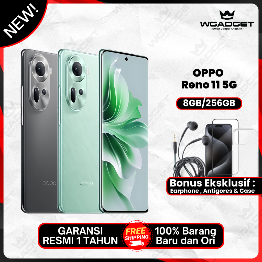Oppo Reno 11 5G [8/256 GB] Oppo Reno 11 F 5G [8/256 GB] Garansi Resmi