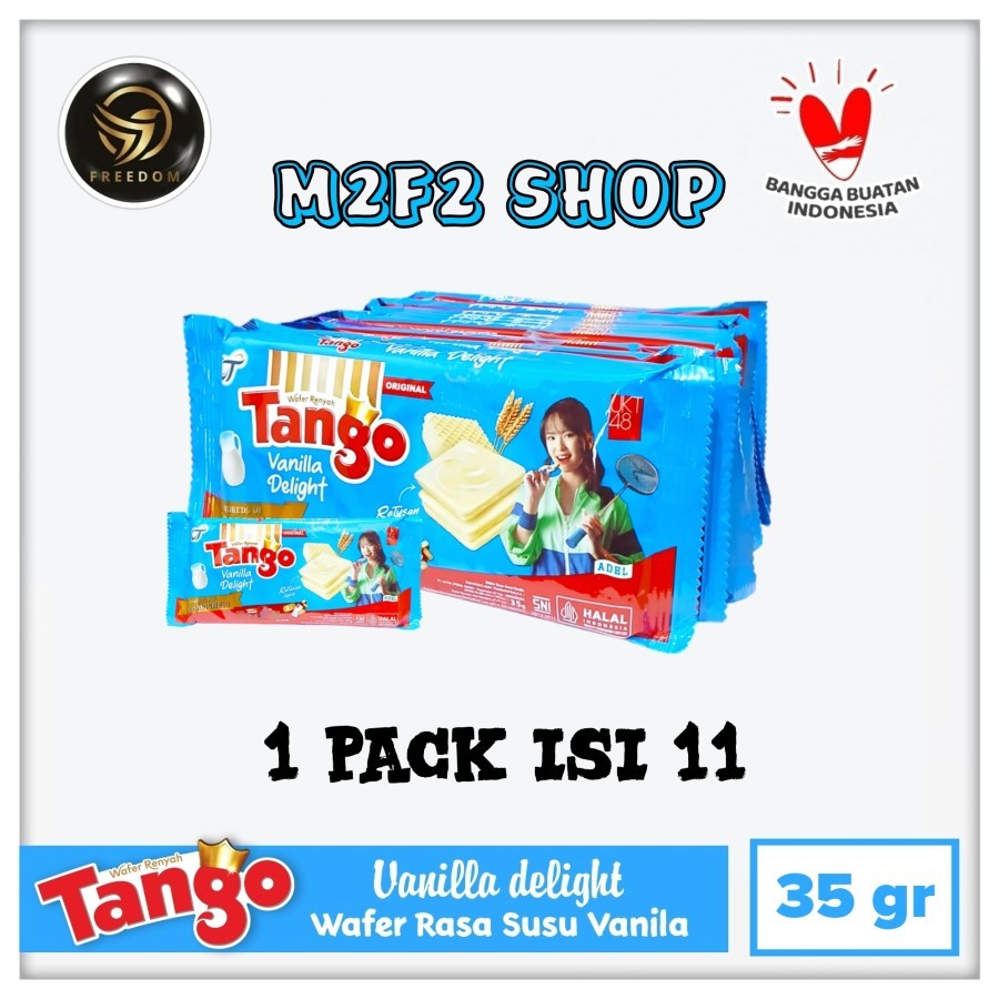 

Tango Wafer Vanilla Delight BITE SIZE | Krim Susu Vanila - 35 gr (Kemasan 1 Pack)