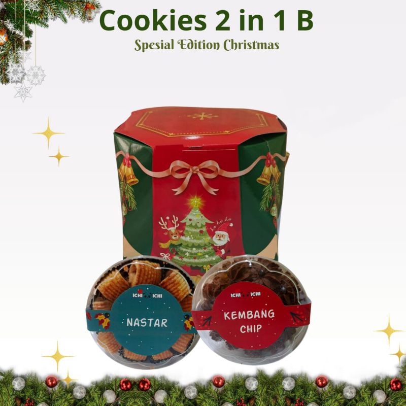 

cookies 2in1 set / hampers natal/ cookies natal